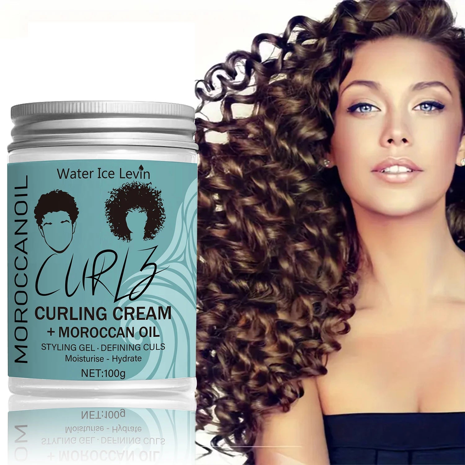Hydrating Coconut Curling Cream Soft Shiny FrizzFree Curls - IRON GODDESS