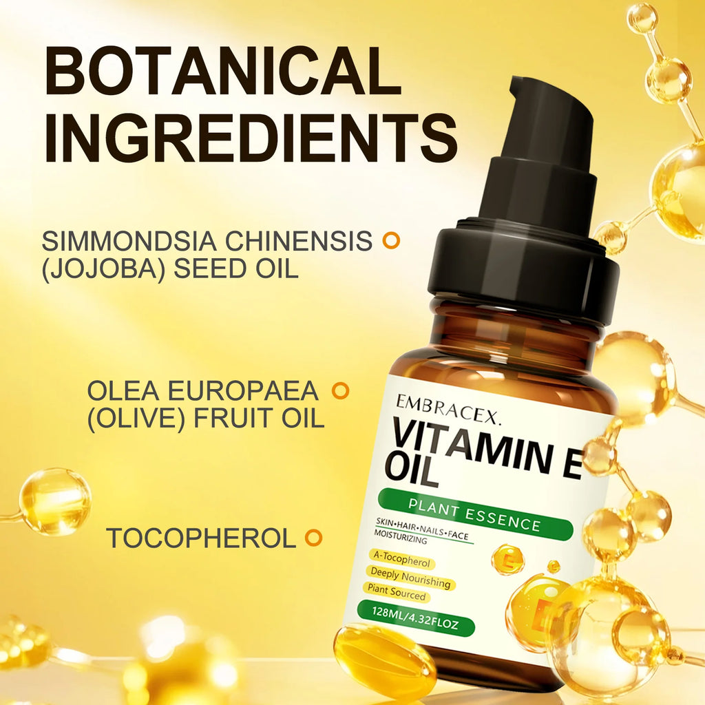 Pure Vitamin E Oil Natural Skincare Hair Nail  Massage Gift - IRON GODDESS