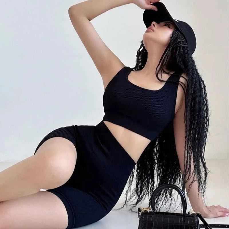 HighWaist Soft Yoga Workout Running Cycling Shorts