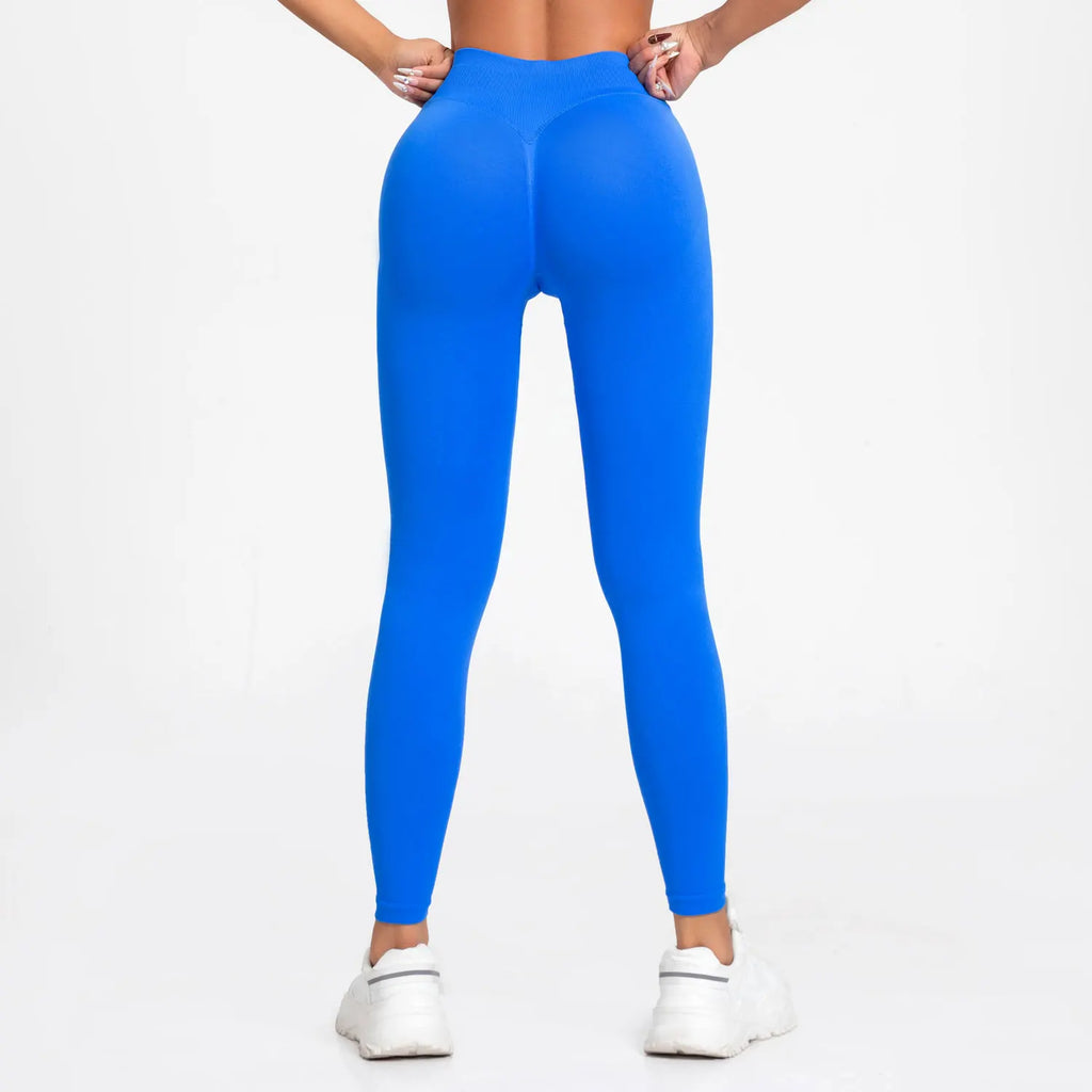 NCLAGEN Impact Leggings Women Seamless Sports Yoga Pants Low Ribbed Band Gym clothes Fitness Workout wear Scrunch Bum Tights - IRON GODDESS