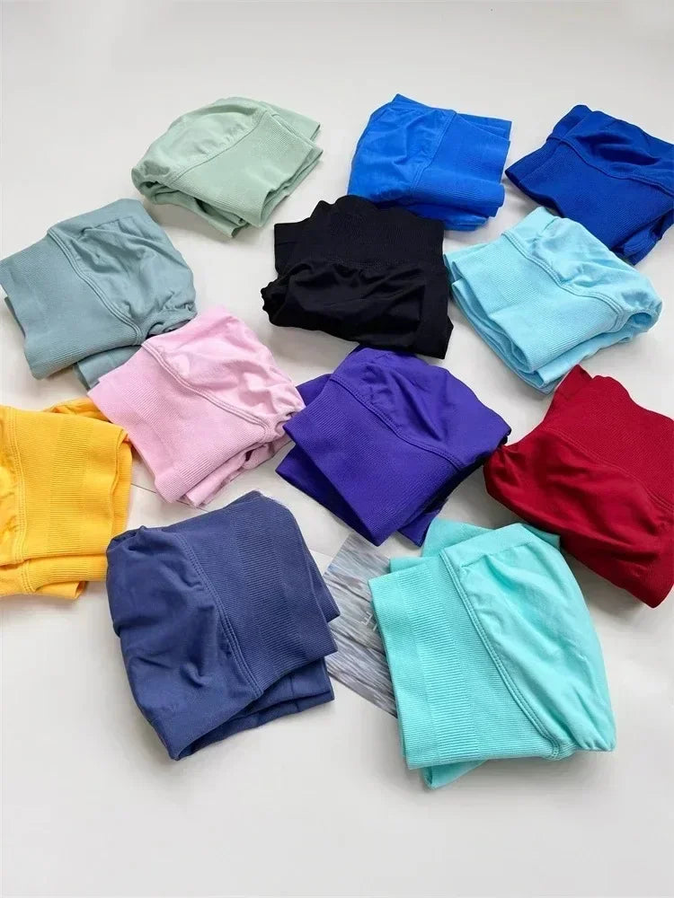 Oner Active Effortless Seamless Shorts Yoga Shorts Women Silicone Printed Sport Shorts Low Ribbed Band Scrunch Butt Shorts - IRON GODDESS