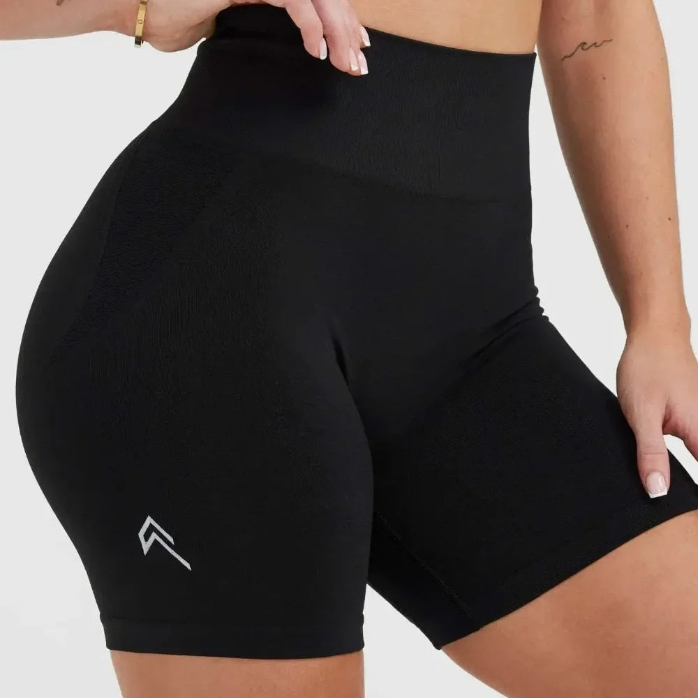 Oner Active Effortless Seamless Shorts Yoga Shorts Women Silicone Printed Sport Shorts Low Ribbed Band Scrunch Butt Shorts - IRON GODDESS
