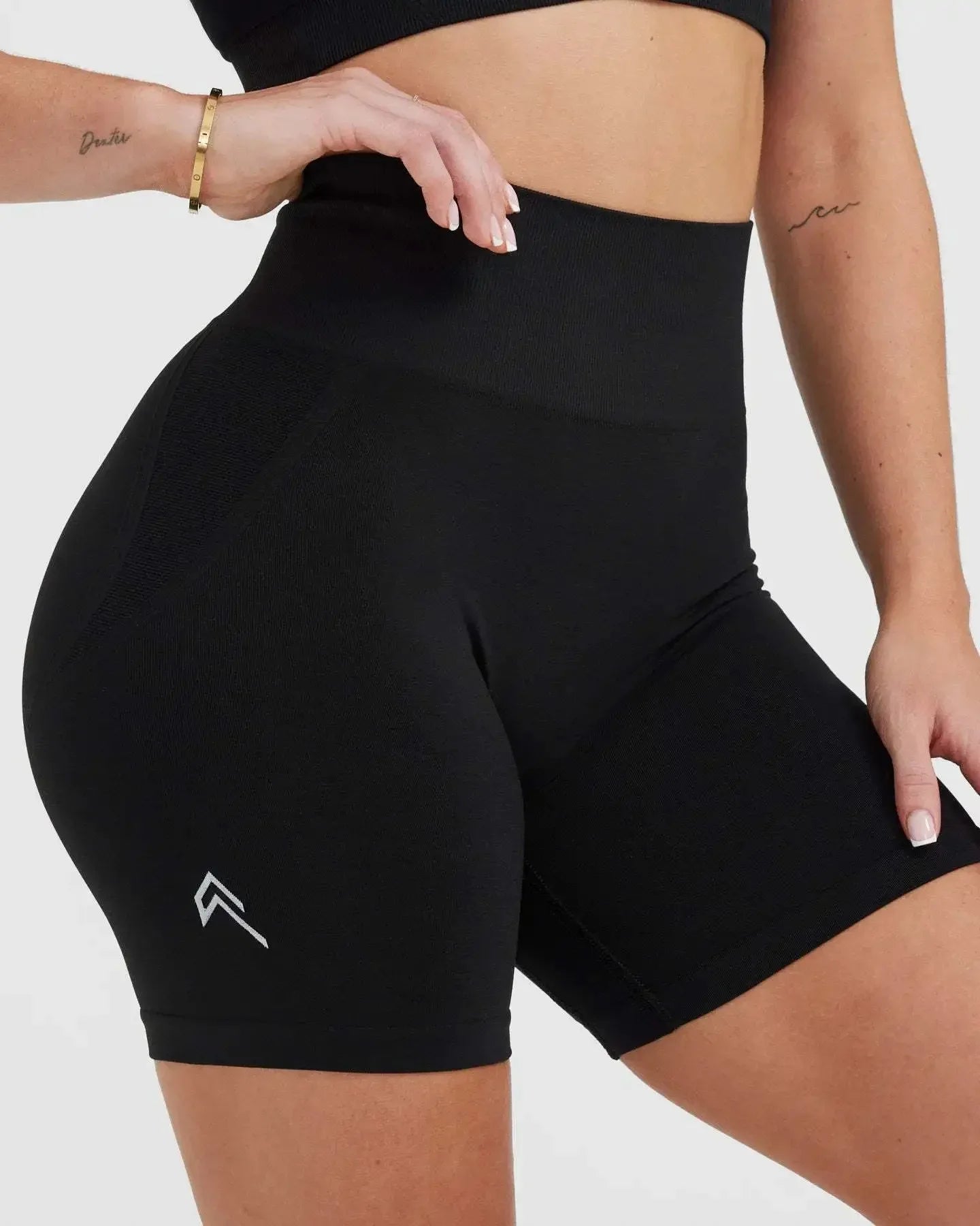 Oner Active Effortless Seamless Shorts Yoga Shorts Women Silicone Printed Sport Shorts Low Ribbed Band Scrunch Butt Shorts - IRON GODDESS
