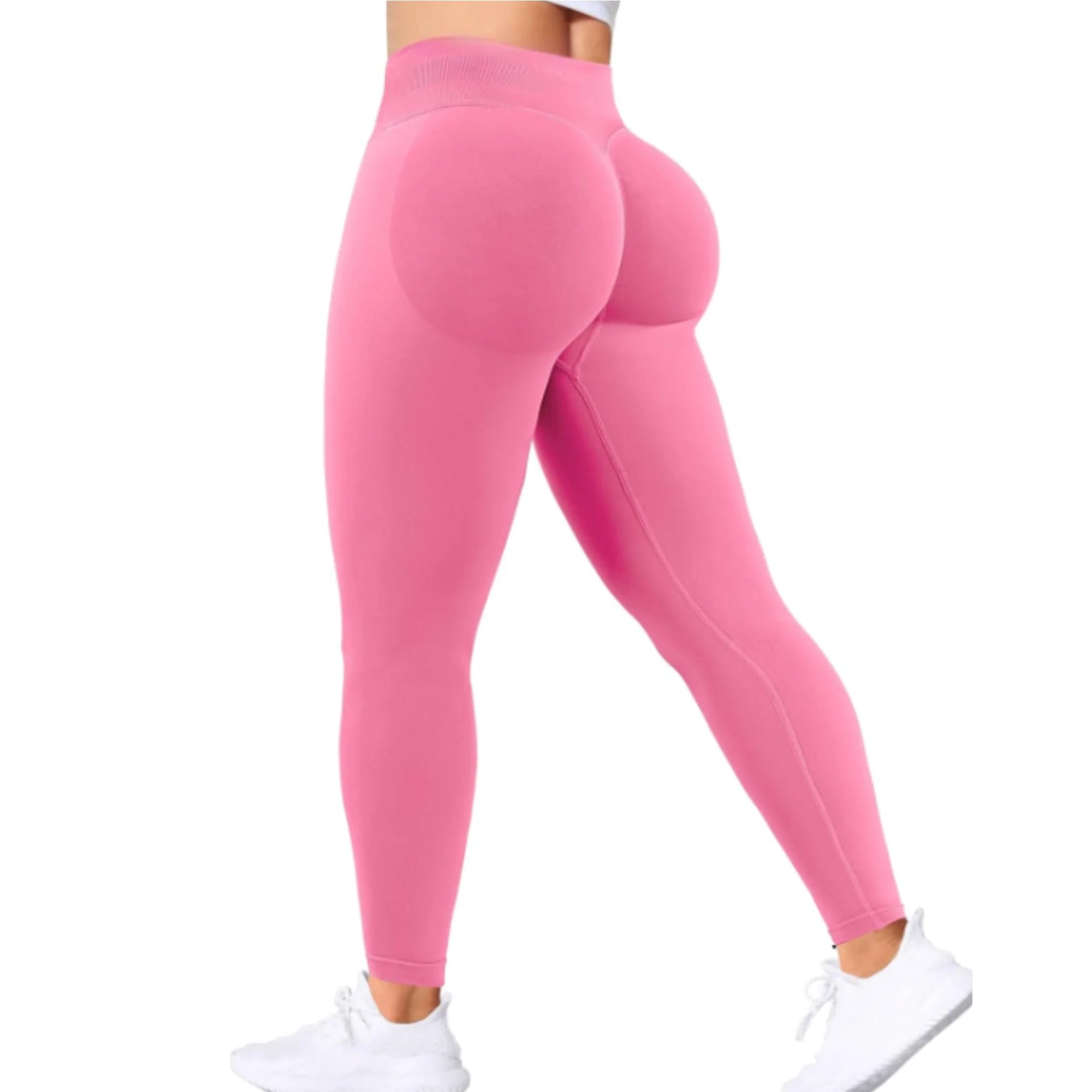 Seamless Women Solid Waist Yoga Pants Three-section Waist Sexy Hip-lifting Tight Sports Pants Fitness Exercise Yoga Pants - IRON GODDESS