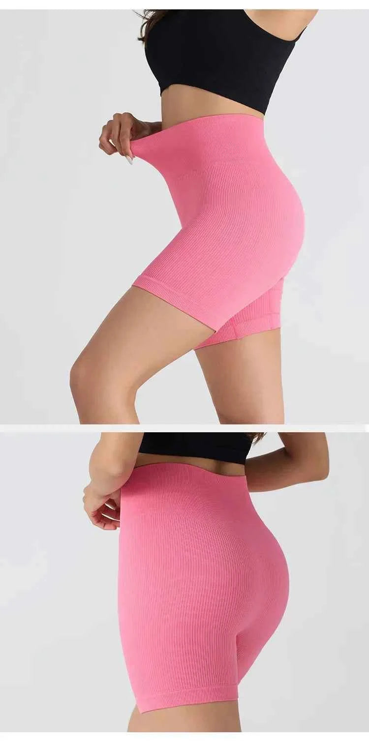 HighWaist Soft Yoga Workout Running Cycling Shorts