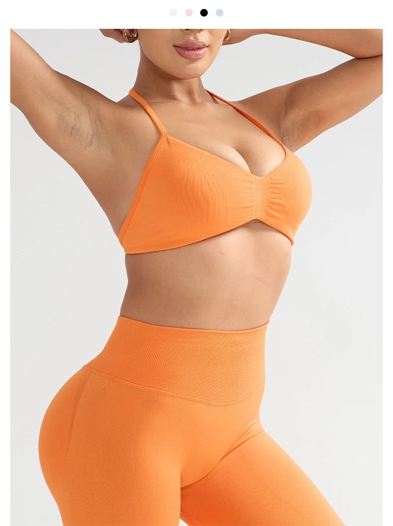 1/2PCS Yoga Sports Set Women's XS-XL Gym Workout Clothes Sports Bra Gym Leggings Super Stretch Fitness Suit Plus Size Sportswear - IRON GODDESS