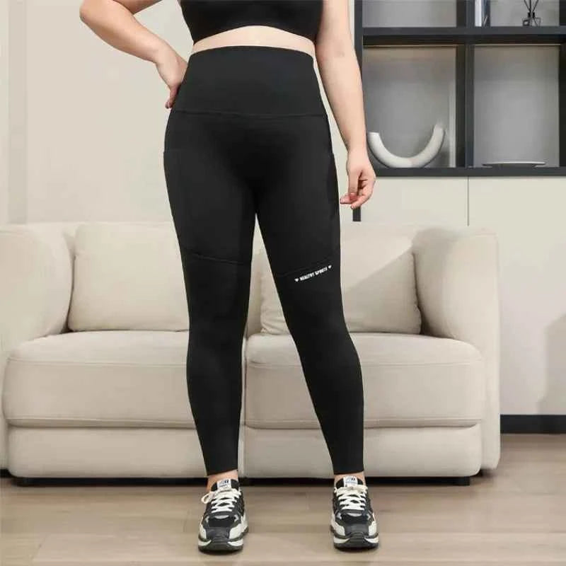 Plus Size Shark Pants HighWaisted ButtLifting Yoga Tights