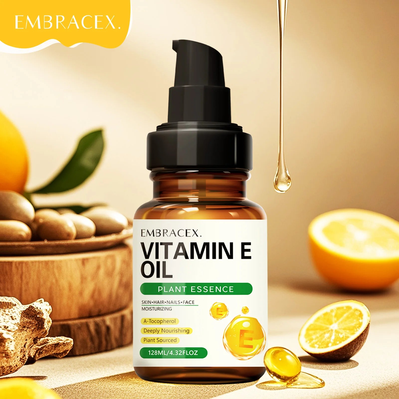 Pure Vitamin E Oil Natural Skincare Hair Nail  Massage Gift - IRON GODDESS