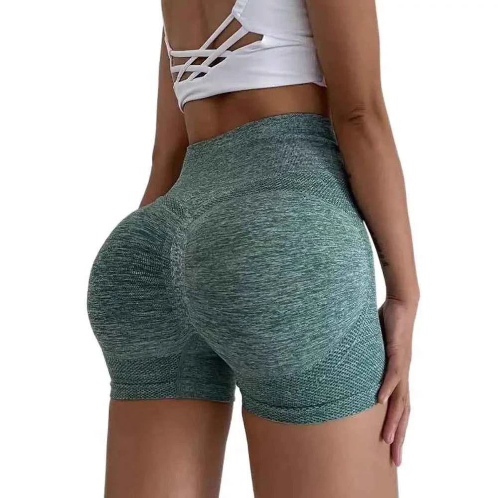 Seamless High Waist Slim Fit Yoga Shorts for Women