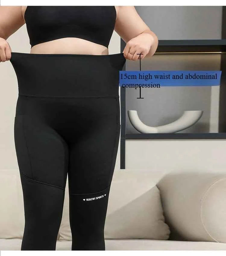Plus Size Shark Pants HighWaisted ButtLifting Yoga Tights