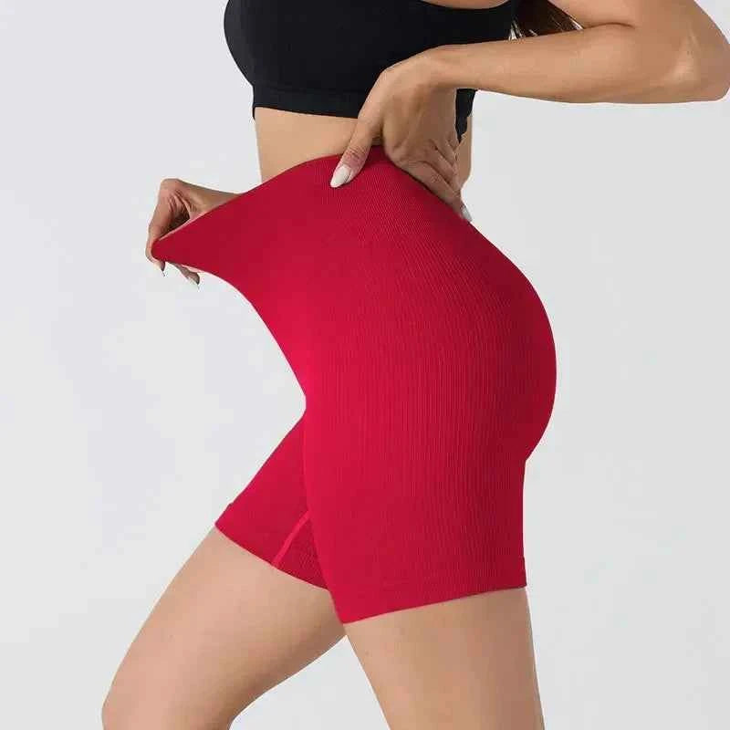 HighWaist Soft Yoga Workout Running Cycling Shorts