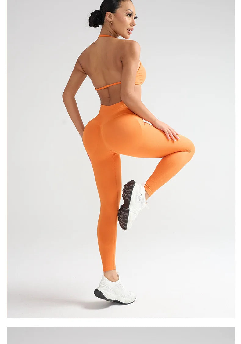 1/2PCS Yoga Sports Set Women's XS-XL Gym Workout Clothes Sports Bra Gym Leggings Super Stretch Fitness Suit Plus Size Sportswear - IRON GODDESS