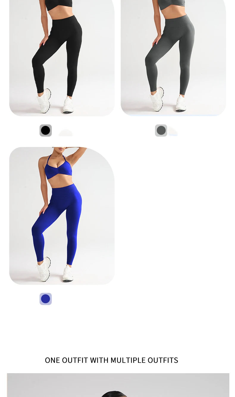 1/2PCS Yoga Sports Set Women's XS-XL Gym Workout Clothes Sports Bra Gym Leggings Super Stretch Fitness Suit Plus Size Sportswear - IRON GODDESS