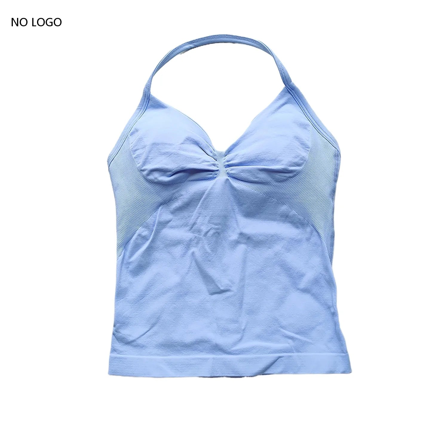 ARFTE Longline Strappy Gym Top Backless Gym Clothes Women Scrunch Built-in Bra With Removable Cups Yoga Tank Tops - IRON GODDESS