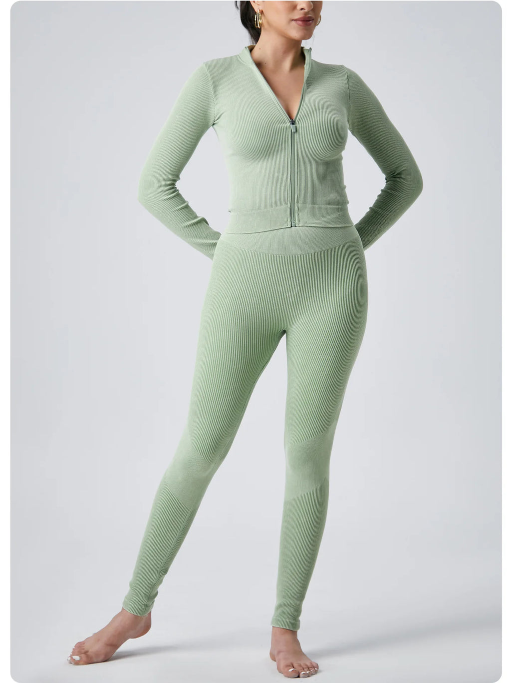 Ultra-stretchy Fleece Sports Suit - Long Pants & Long Sleeves - All-in-one Fitness Set for Cycling, Hiking & Ball Sports - IRON GODDESS