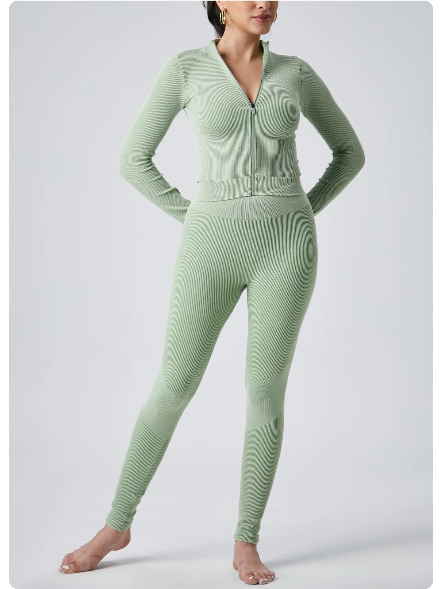 Ultra-stretchy Fleece Sports Suit - Long Pants & Long Sleeves - All-in-one Fitness Set for Cycling, Hiking & Ball Sports - IRON GODDESS