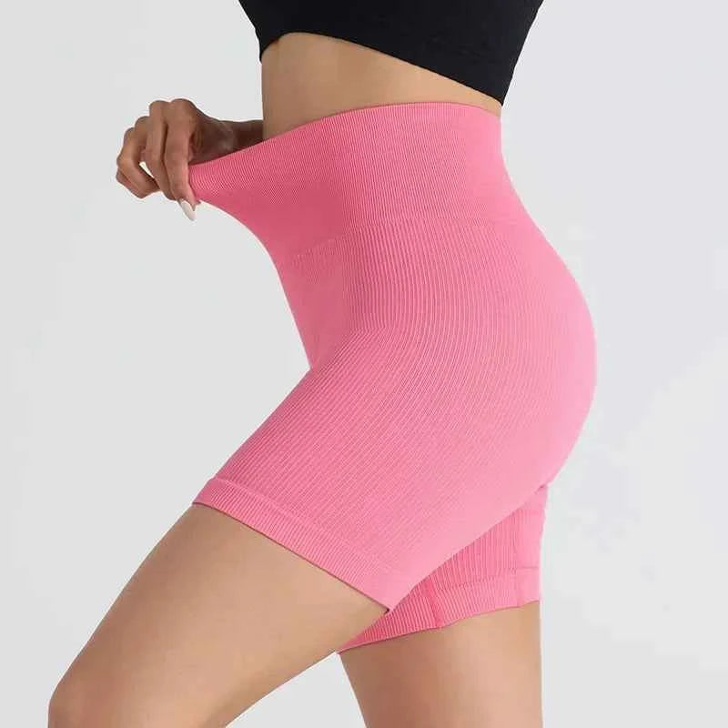 HighWaist Soft Yoga Workout Running Cycling Shorts