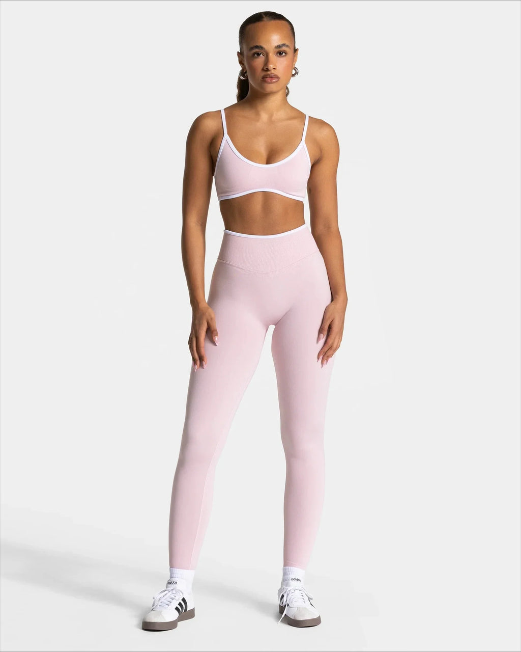 White Edge Lift Seamless High Waist Yoga Leggings - IRON GODDESS