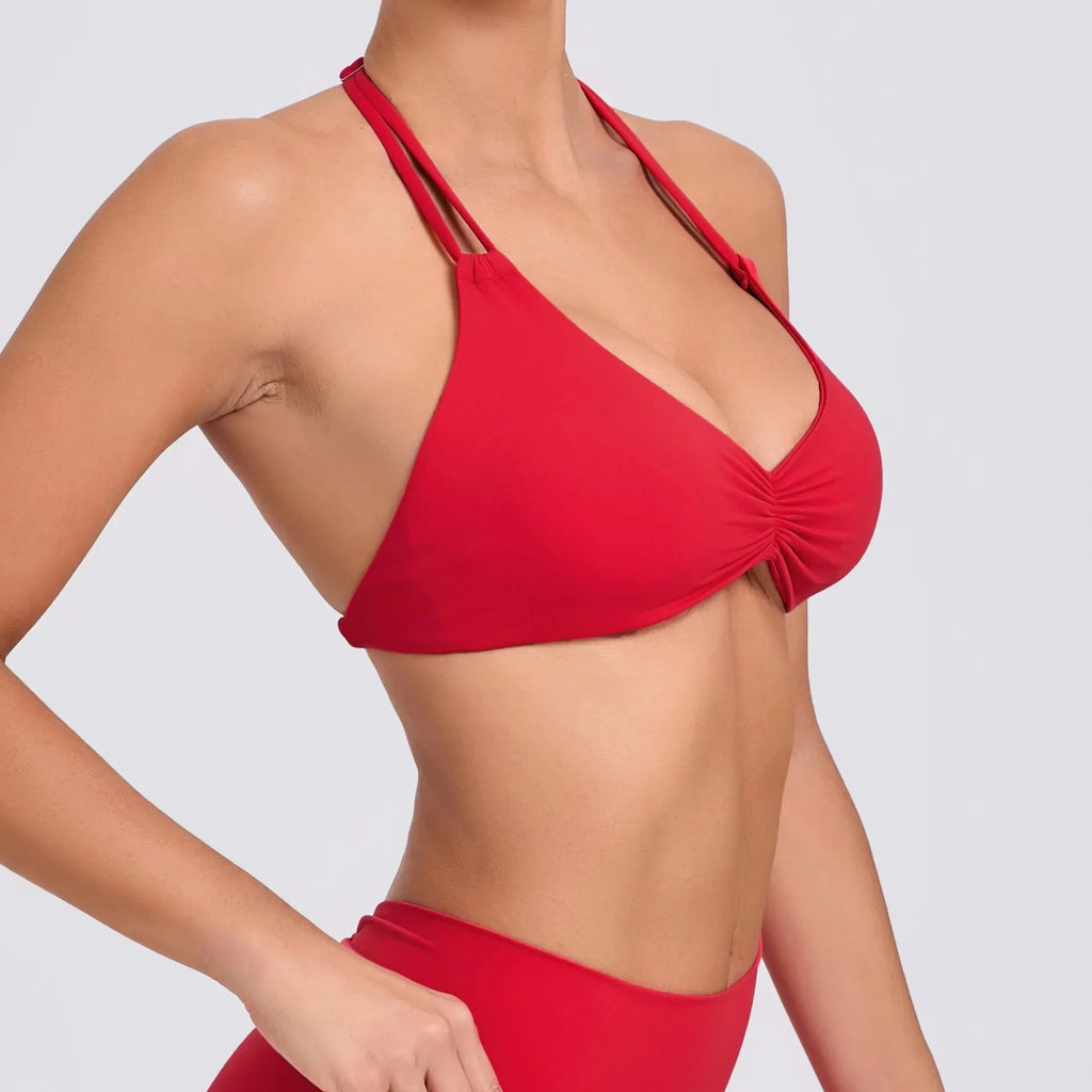 Sport Bra 2025 New Sports Women Yoga Set Clothers GYM Crop Top Home Fitness Workout Underwear Dancing Vest Running Bike Shirt - IRON GODDESS