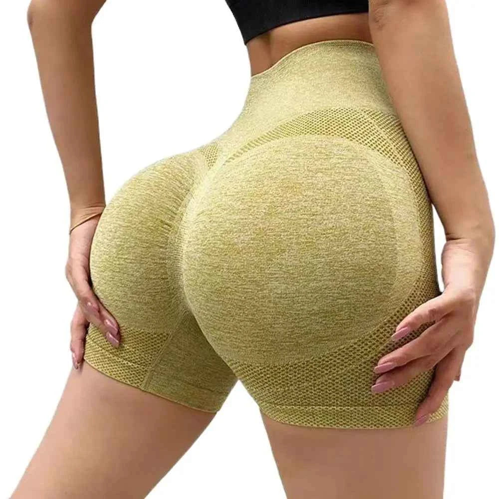 Seamless High Waist Slim Fit Yoga Shorts for Women