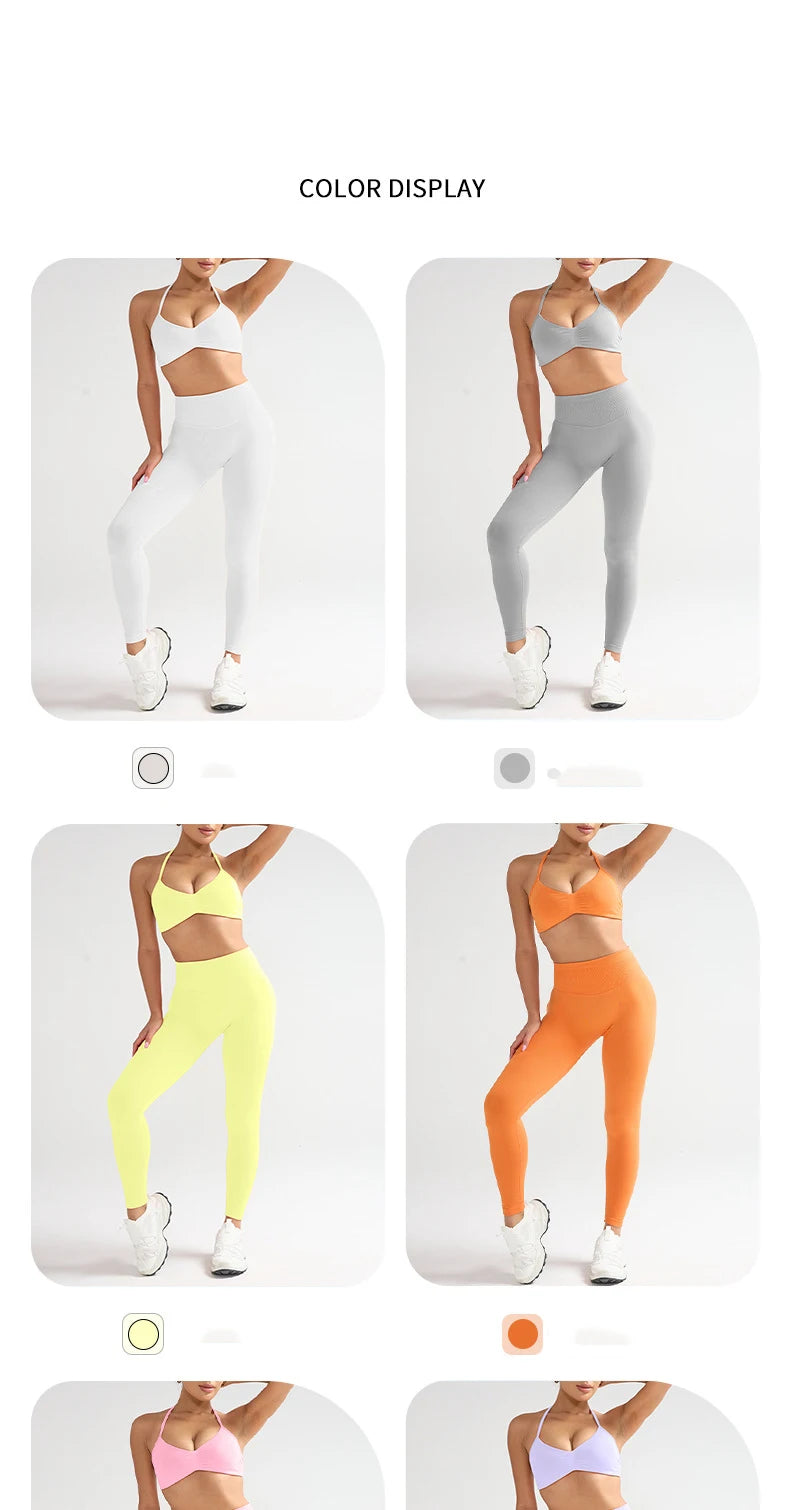 1/2PCS Yoga Sports Set Women's XS-XL Gym Workout Clothes Sports Bra Gym Leggings Super Stretch Fitness Suit Plus Size Sportswear - IRON GODDESS