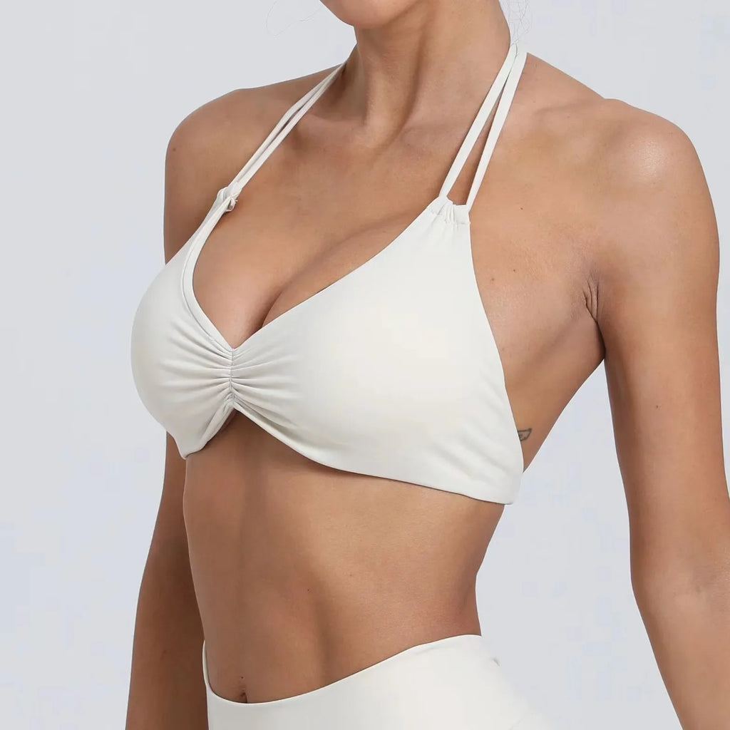 Sport Bra 2025 New Sports Women Yoga Set Clothers GYM Crop Top Home Fitness Workout Underwear Dancing Vest Running Bike Shirt - IRON GODDESS