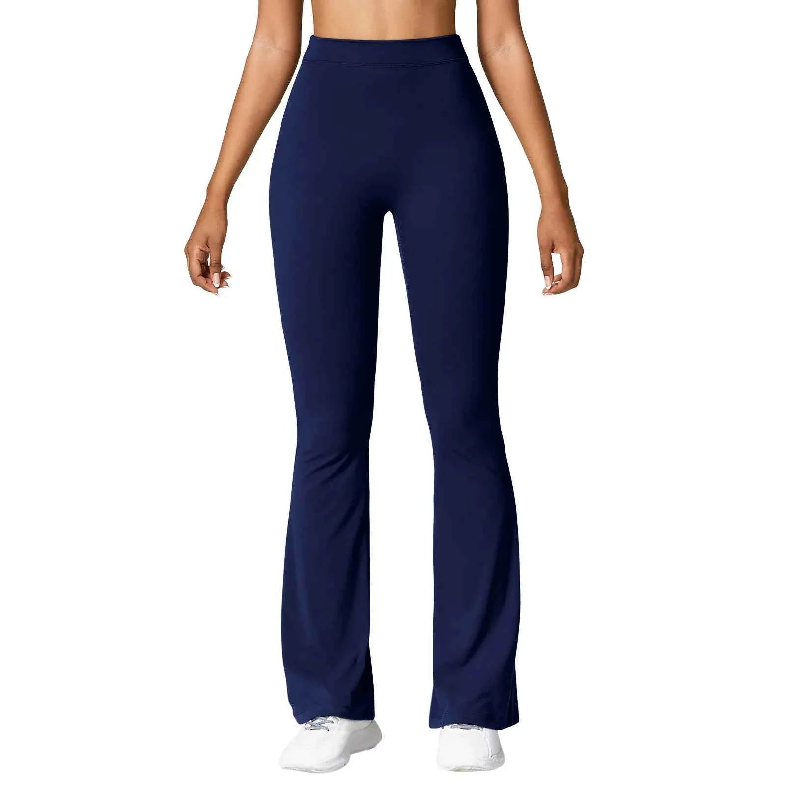 Sexy Yoga Flare Pants Women V-Cut Waist High Waist Push Up Butt Fitness Leggings Comfort Fit Gym Running Fashion Slim Leggings