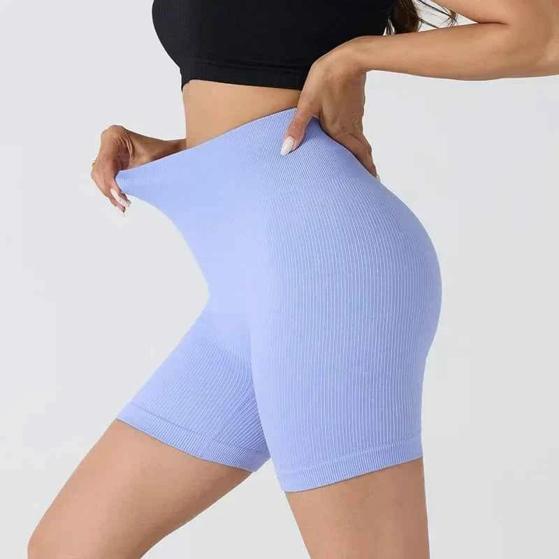 HighWaist Soft Yoga Workout Running Cycling Shorts