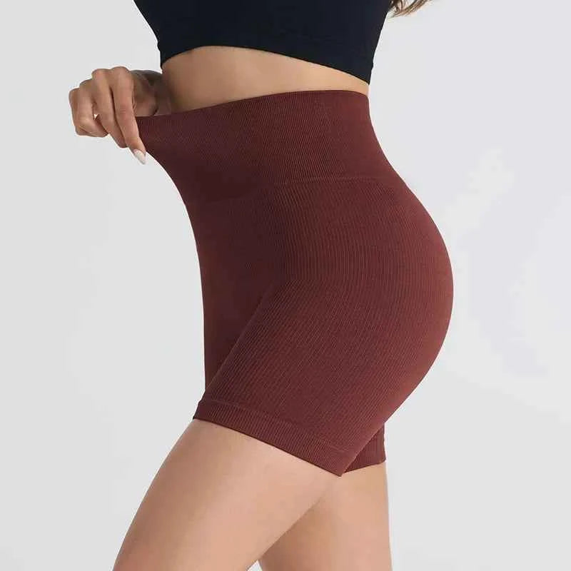HighWaist Soft Yoga Workout Running Cycling Shorts