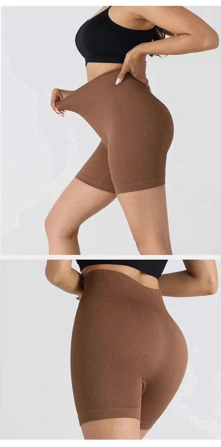 HighWaist Soft Yoga Workout Running Cycling Shorts