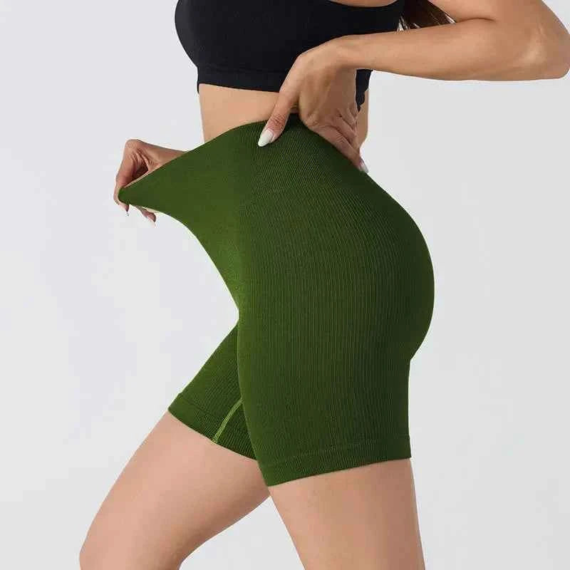 HighWaist Soft Yoga Workout Running Cycling Shorts
