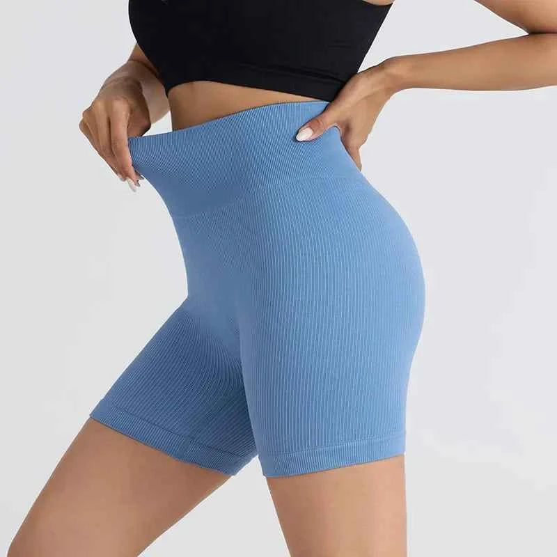 HighWaist Soft Yoga Workout Running Cycling Shorts