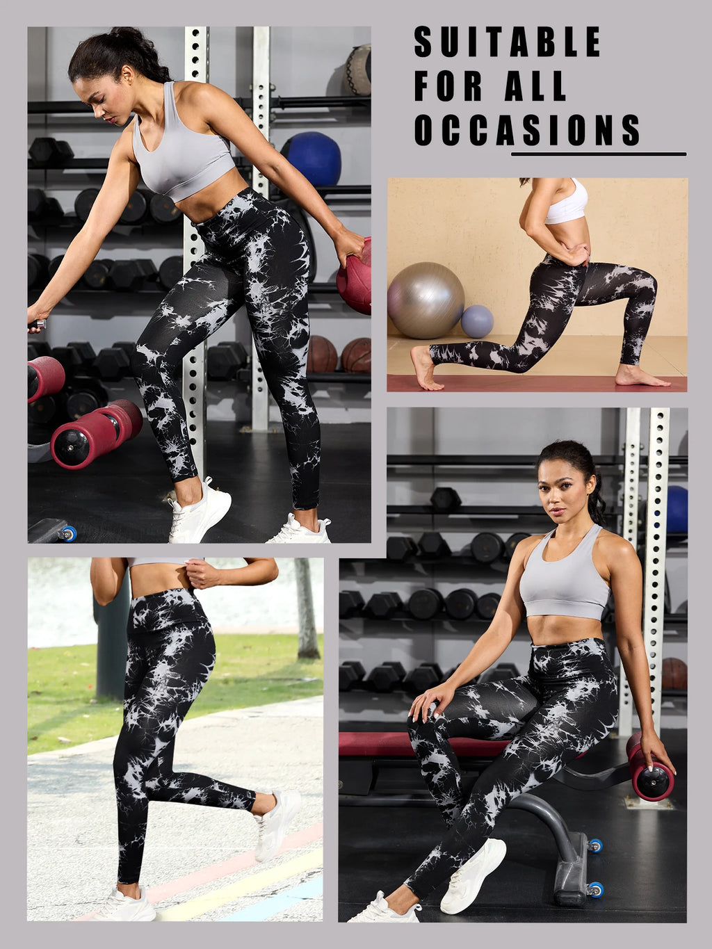 UltraSoft Tie Dye High Waisted Yoga Workout Leggings - IRON GODDESS