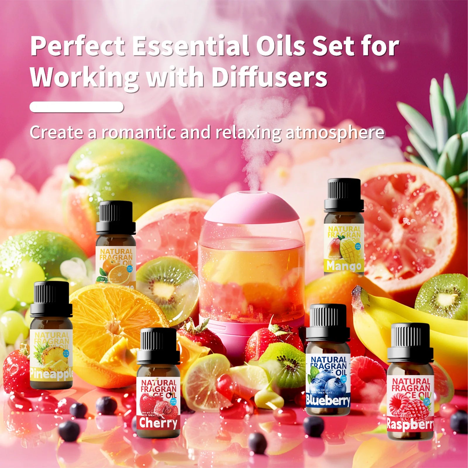 10ml Lemon Aroma Oil Skin Car Home Travel Gifts - IRON GODDESS