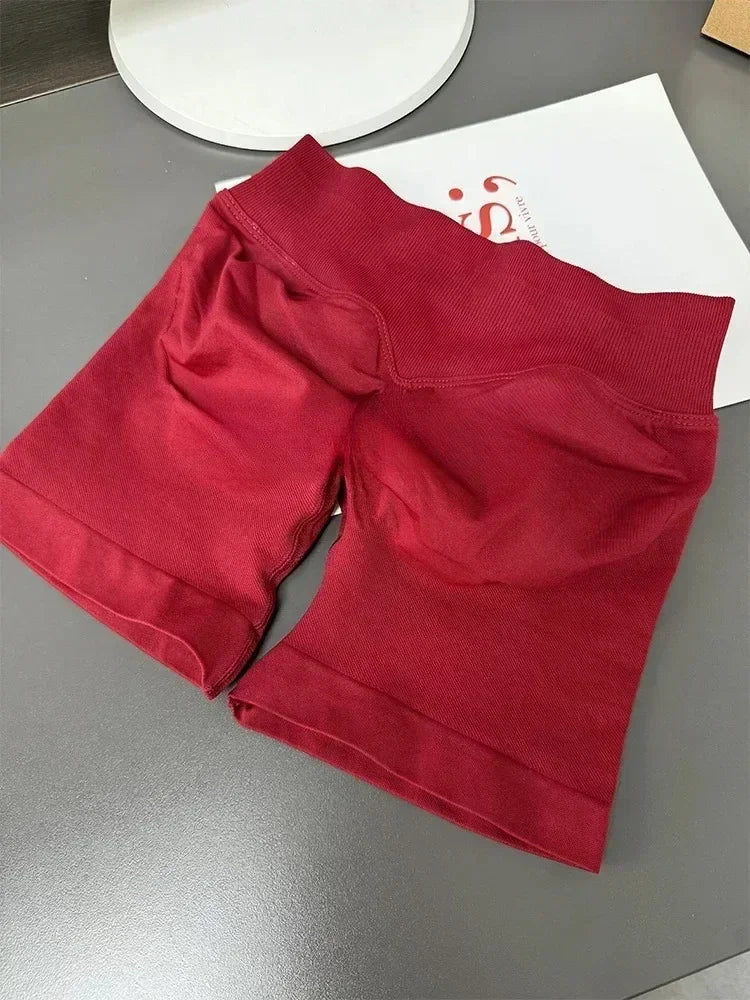 Oner Active Effortless Seamless Shorts Yoga Shorts Women Silicone Printed Sport Shorts Low Ribbed Band Scrunch Butt Shorts - IRON GODDESS