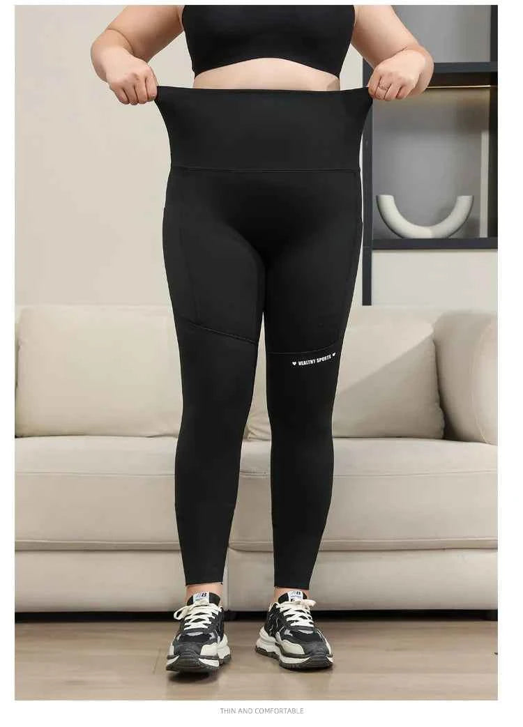 Plus Size Shark Pants HighWaisted ButtLifting Yoga Tights