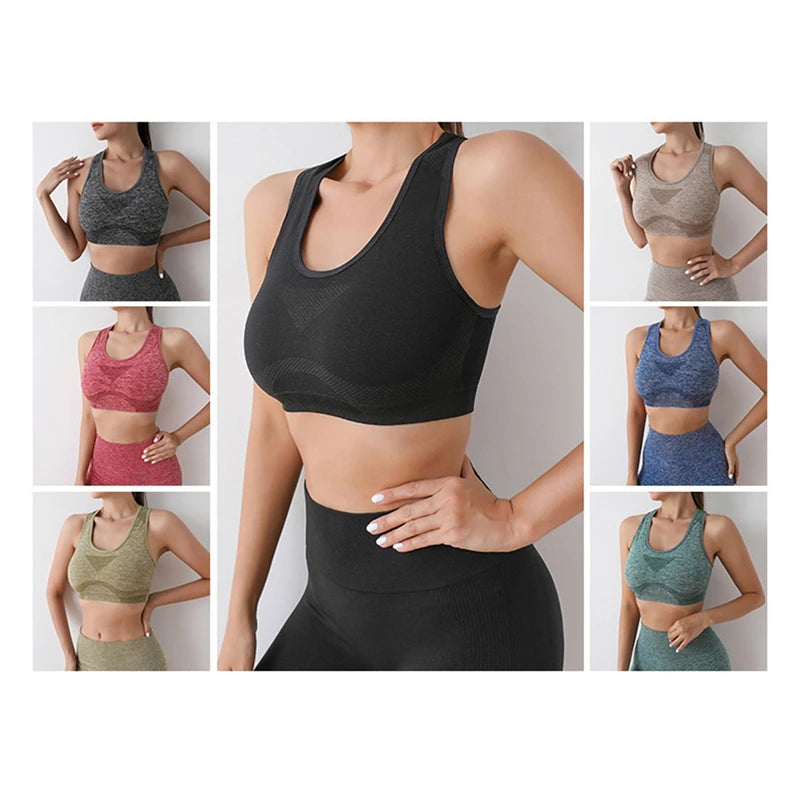 Seamless Women Yoga Set Workout Shirts Sport Shorts Bra Gym Suits Fitness Shorts Crop Top High Waist Running Sports Sets - IRON GODDESS
