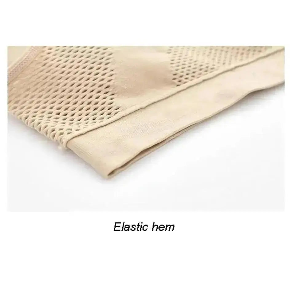 Mesh Hollowed-out Breathable Hole Sports Bra Sweat-absorbent Shockproof Pad Sports Top Gym Running Fitness Sports Top - IRON GODDESS