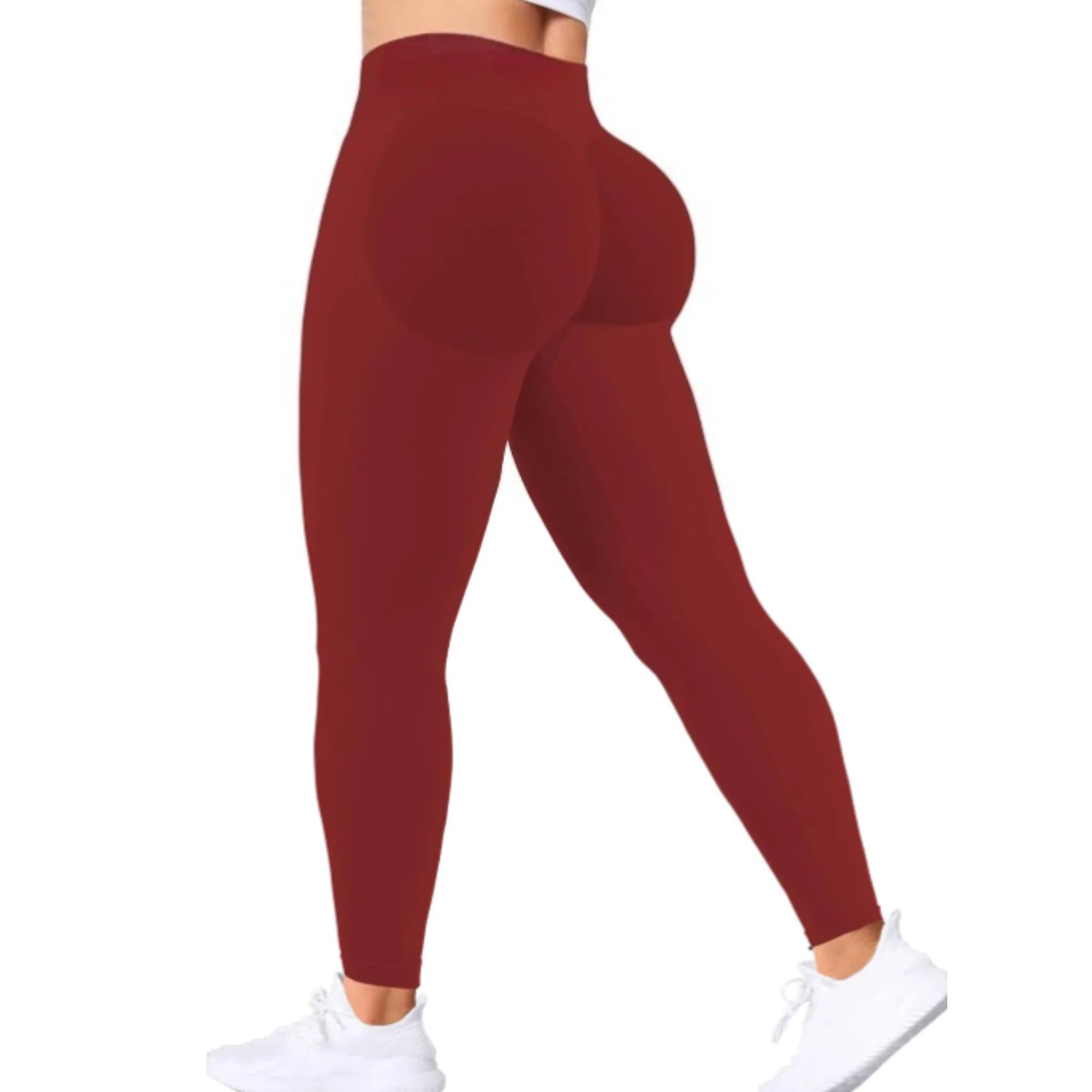 Seamless Women Solid Waist Yoga Pants Three-section Waist Sexy Hip-lifting Tight Sports Pants Fitness Exercise Yoga Pants - IRON GODDESS