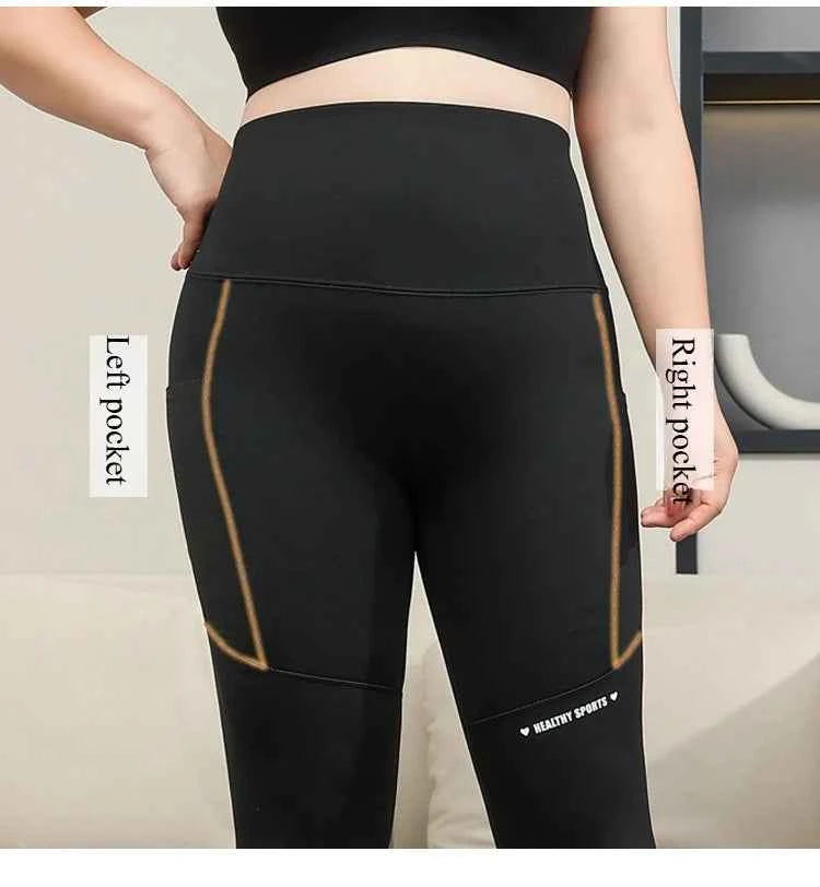 Plus Size Shark Pants HighWaisted ButtLifting Yoga Tights