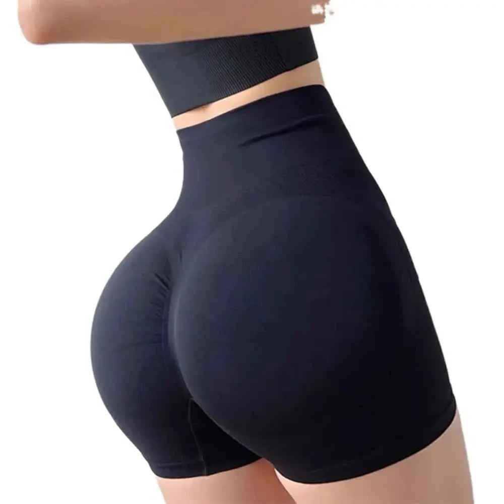 Seamless High Waist Slim Fit Yoga Shorts for Women