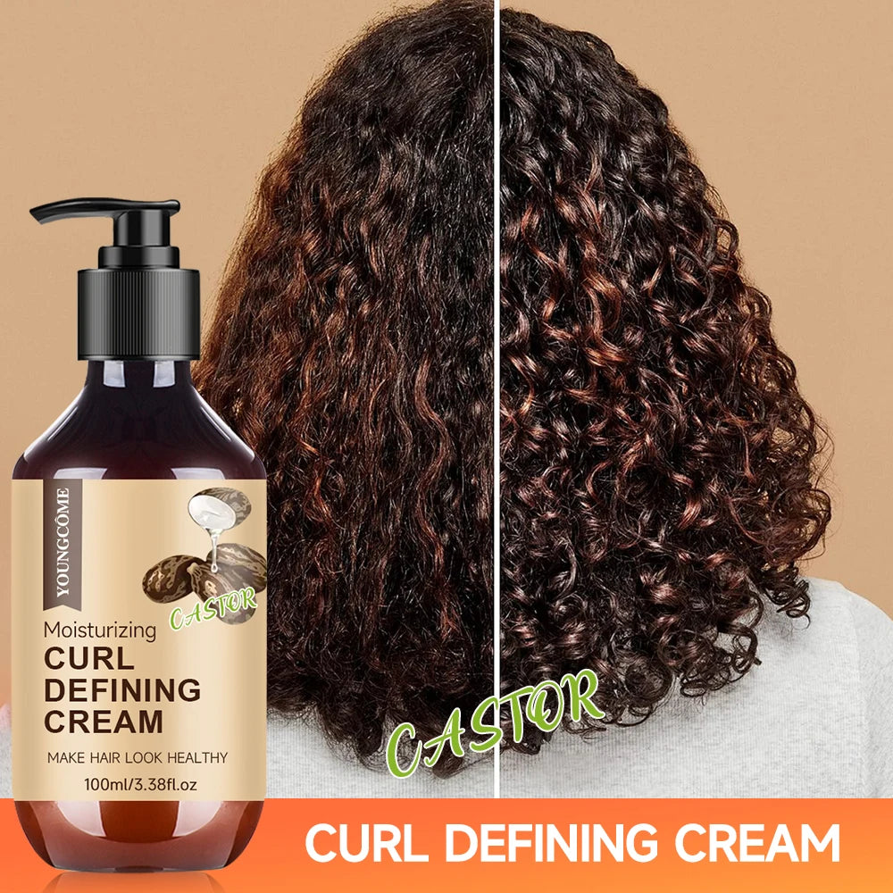 Castor Oil Curl Activator Defined HumidityResistant NonGreasy Coils - IRON GODDESS