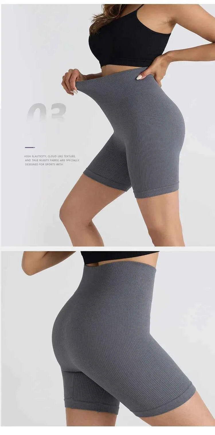 HighWaist Soft Yoga Workout Running Cycling Shorts