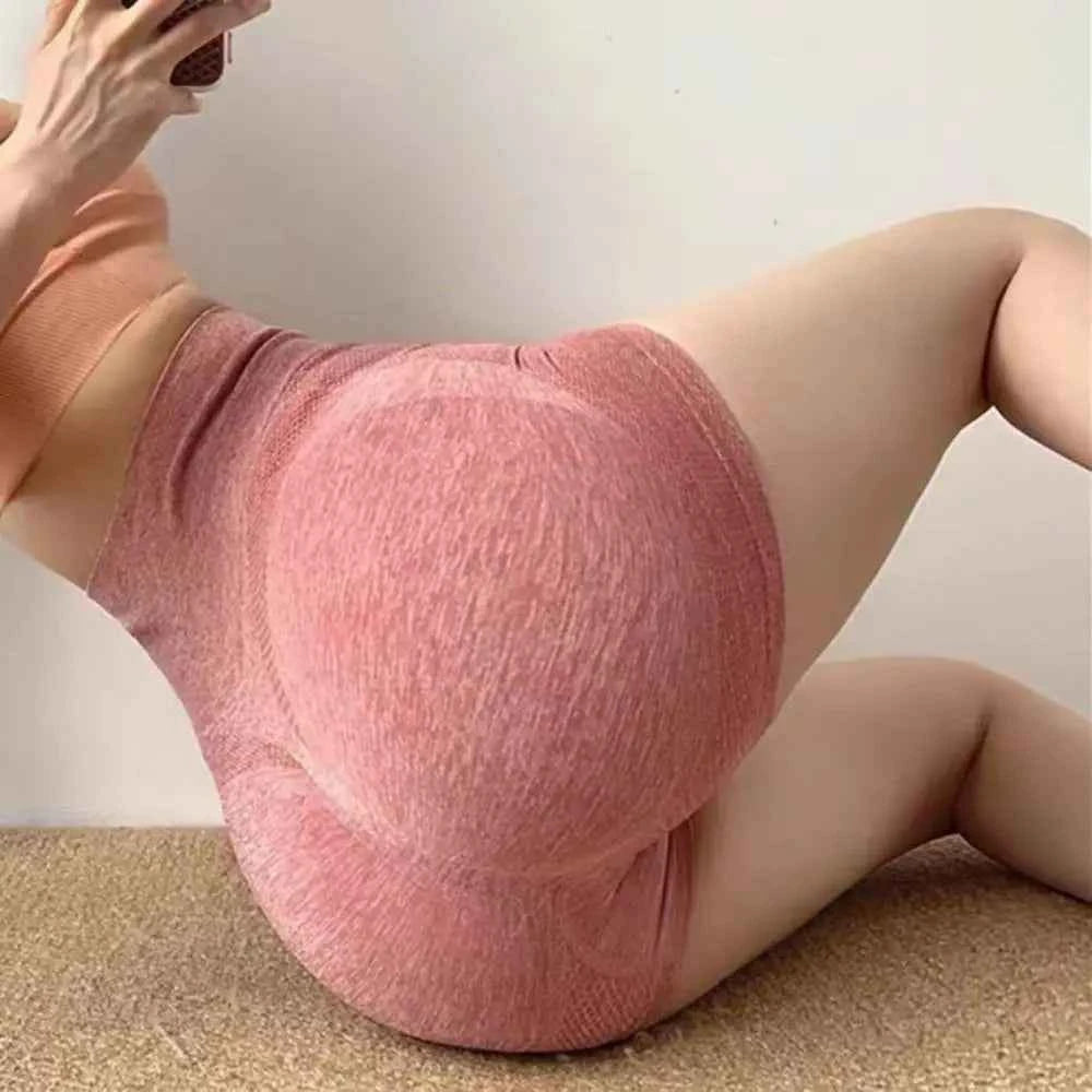 Comfortable Slim Fit Women Yoga Shorts High Waist Lift Butt Fitness Leggings Breathable Elastic Sports Underwear Gym