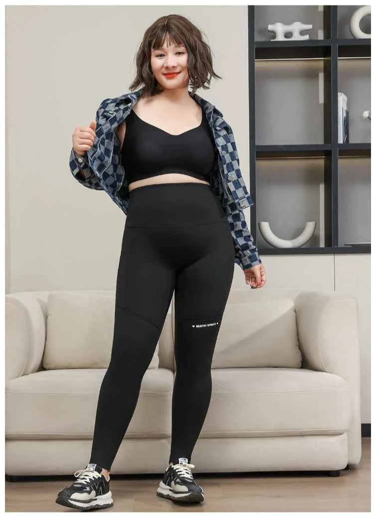 Plus Size Shark Pants HighWaisted ButtLifting Yoga Tights