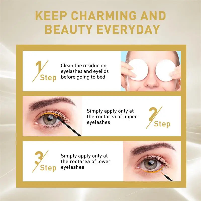 Fast Eyelash Growth Serum 5 Days Natural Eyelash Enhancer Longer Fuller Thicker Lashes Treatment New Products Eye Care Makeup ﻿ - IRON GODDESS