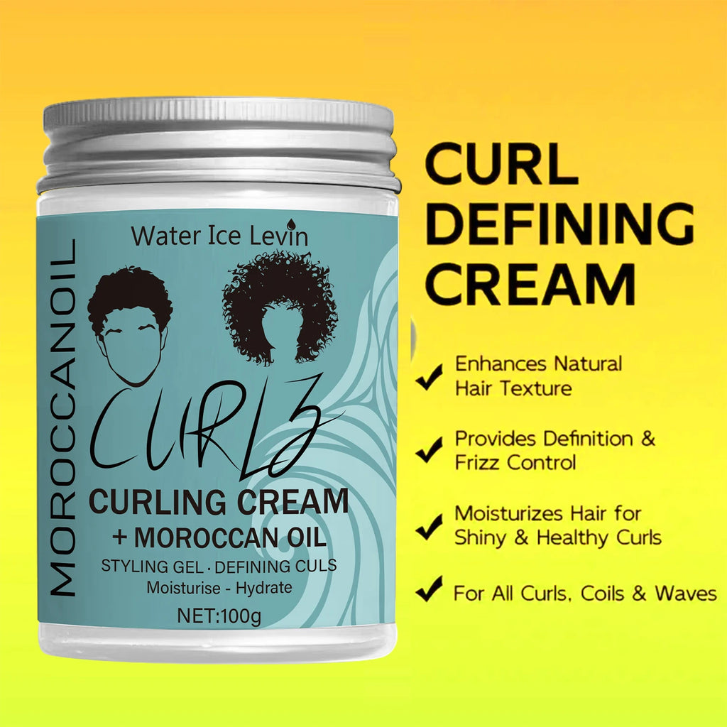 Hydrating Coconut Curling Cream Soft Shiny FrizzFree Curls - IRON GODDESS