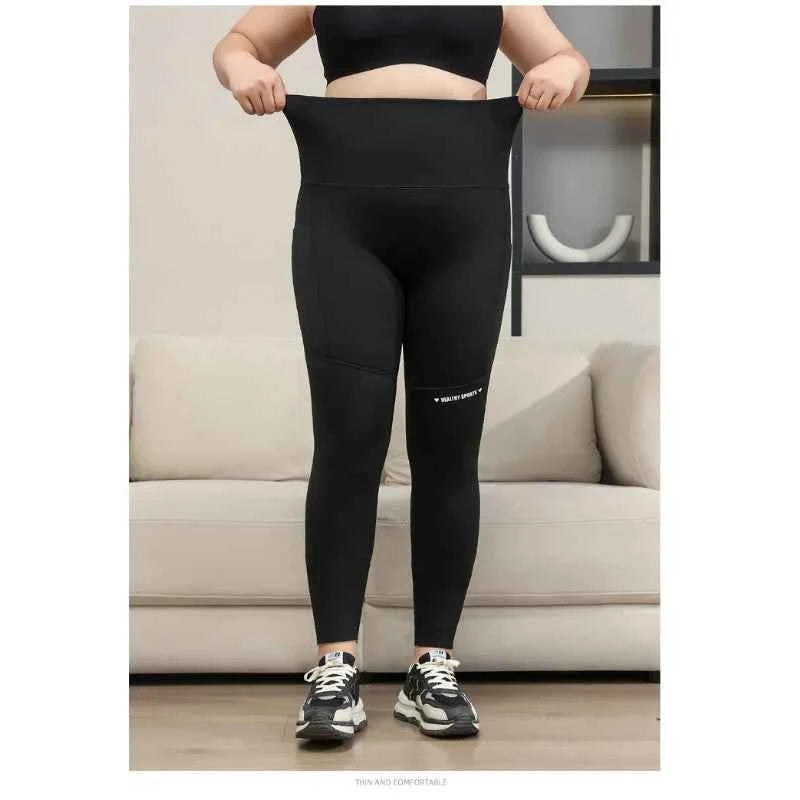 Plus Size Shark Pants HighWaisted ButtLifting Yoga Tights