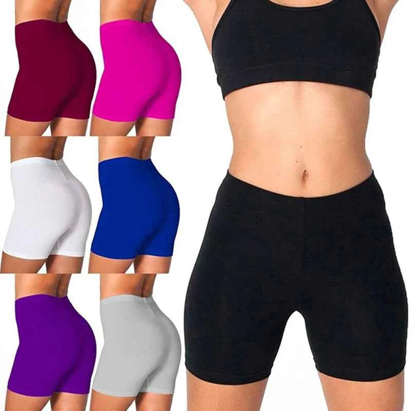 Womens High Waist Quick Dry Gym Yoga Running Shorts