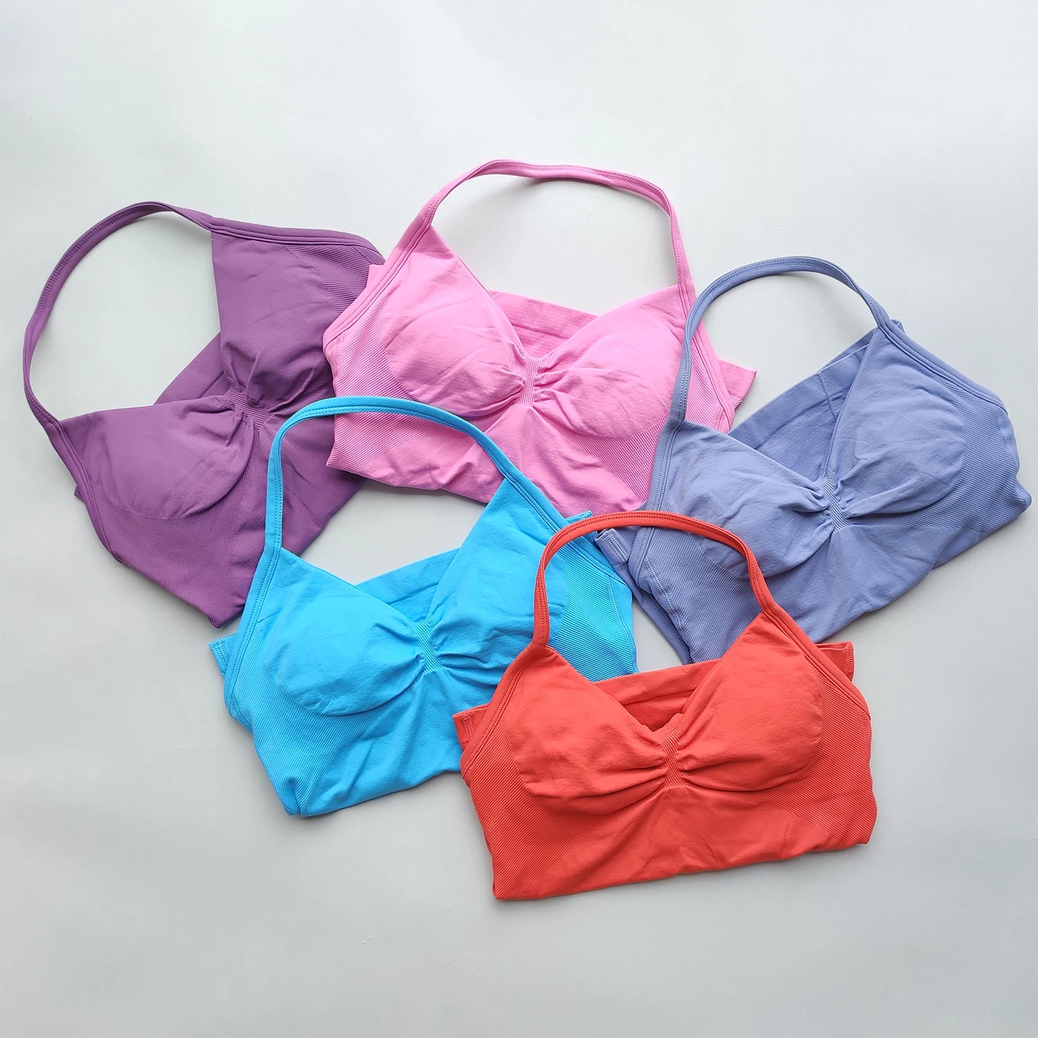 ARFTE Longline Strappy Gym Top Backless Gym Clothes Women Scrunch Built-in Bra With Removable Cups Yoga Tank Tops - IRON GODDESS